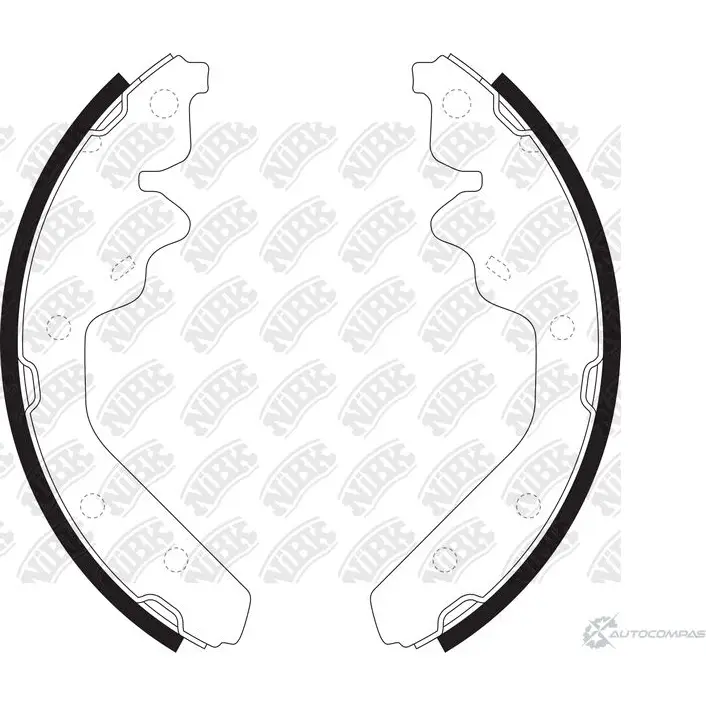Тормозные колодки NIBK 4D 7D6 3834246 FN0598 4580270590952 изображение 0