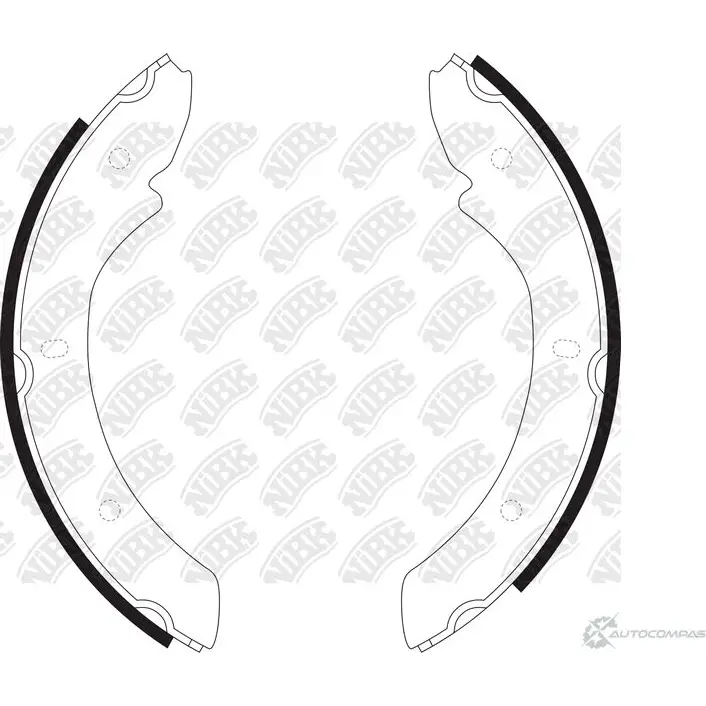 Барабанные колодки NIBK 3 WCJOO 4580270591027 FN0605 3834250