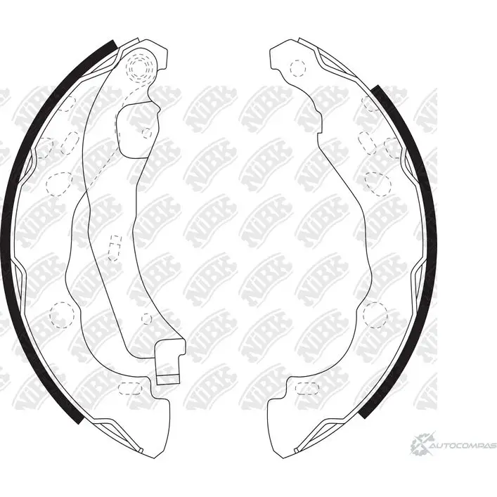 Тормозные колодки NIBK 3834258 4QLZ 7 FN0619 4582409054908