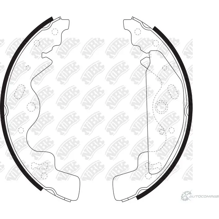 Тормозные колодки NIBK 3834266 4582431700286 FN0628 LS X7YB
