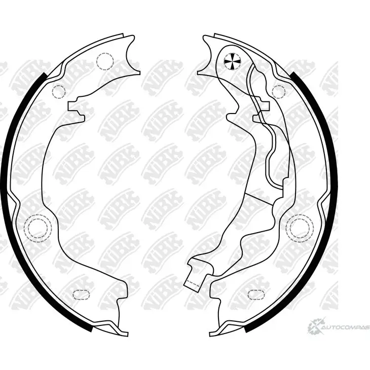 Барабанные колодки NIBK FN0680 1270823894 9V0 Q30