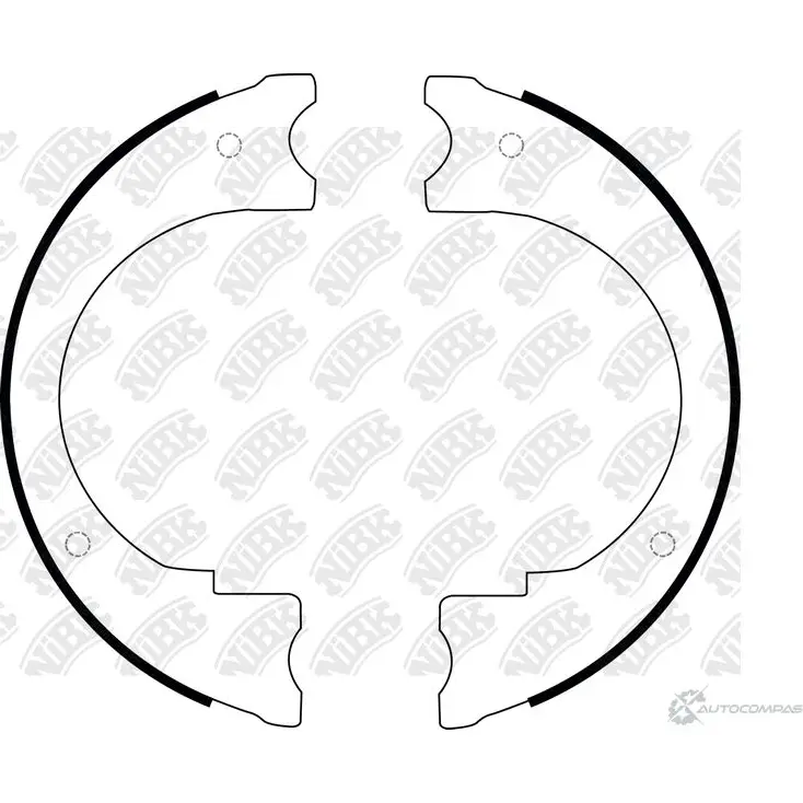 Барабанные колодки NIBK FN0701 1436737962 TCG RS