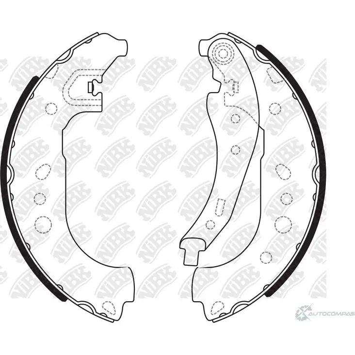 Тормозные колодки NIBK 1437123004 FN0724 RSJGS 6 изображение 0