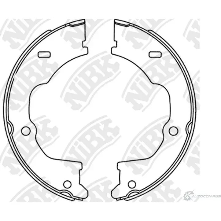 Барабанные колодки NIBK FN0747 JHS 71 1437123019