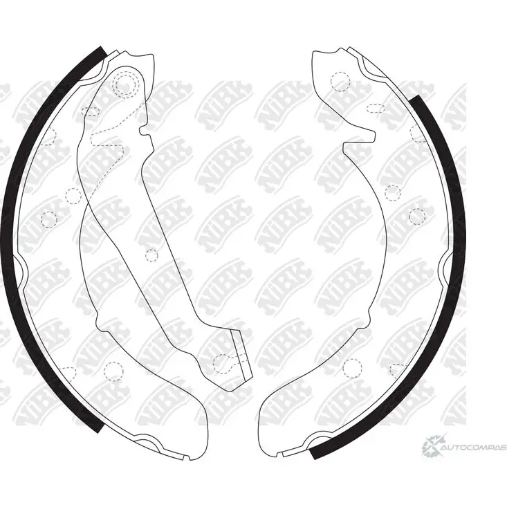 Тормозные колодки NIBK 2Y0K 66B 1436737984 FN11241 изображение 0