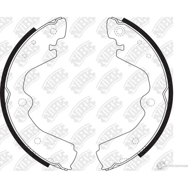 Тормозные колодки NIBK 4582409055264 FN1198 OG TCX22 3834346