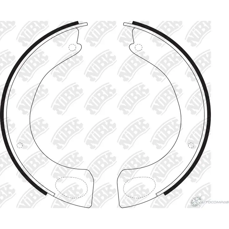 Барабанные колодки NIBK O AC2Q FN1246 4580270587624 3834354
