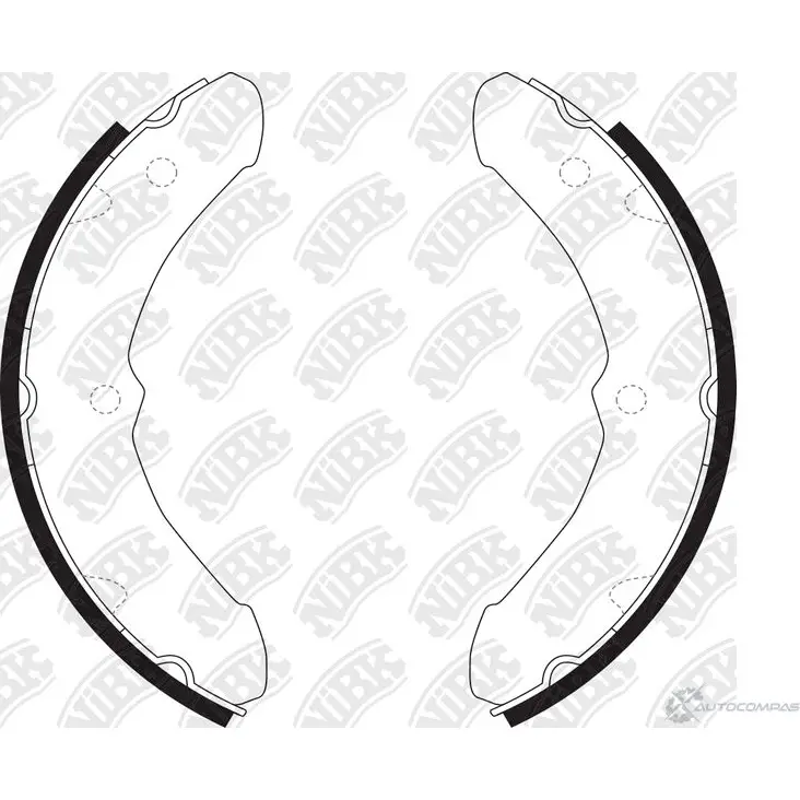 Тормозные колодки NIBK VVQE JU 1437123035 FN2255