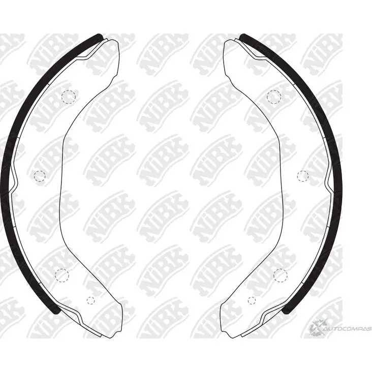 Тормозные колодки NIBK 4582409055370 3834371 FN2275 1UQZ MG2