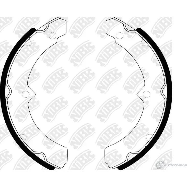 Тормозные колодки NIBK 1437123046 DLW3 A FN2328