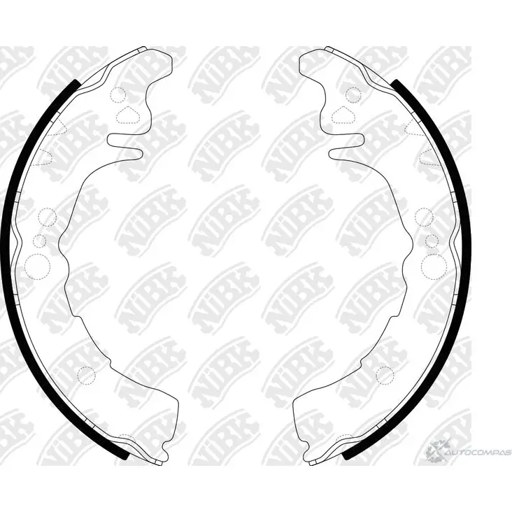 Тормозные колодки NIBK 5C ROJZJ 3834401 FN2350 4582409055530