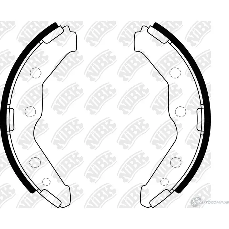 Тормозные колодки NIBK FN2366 R 6O11Y 1270825834