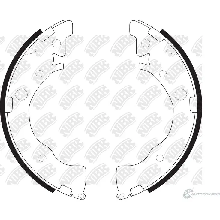 Тормозные колодки NIBK 6P76M UO 3834414 4582431711381 FN28002