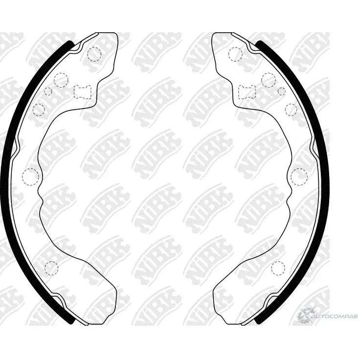 Тормозные колодки NIBK 3834424 FN3347 C9YY R 4582431705595 изображение 0