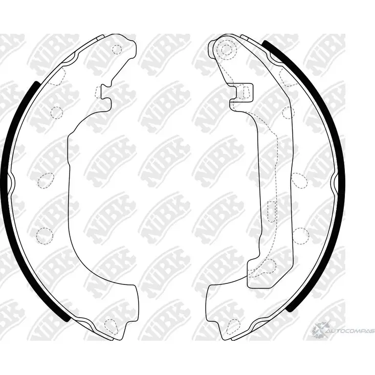 Тормозные колодки NIBK L 5IIWL 641301406 4582409055813 FN3427 изображение 0