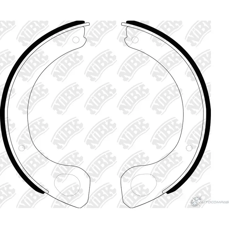 Барабанные колодки NIBK 4580270592819 FUJ PI FN4413 1423732137