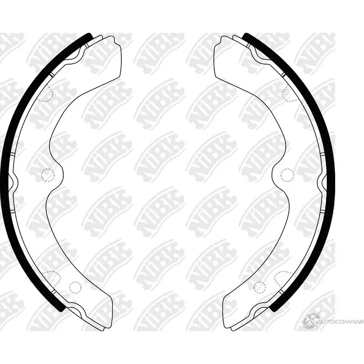 Тормозные колодки NIBK FN4461 235087332 0W XMTYJ 4582431708060