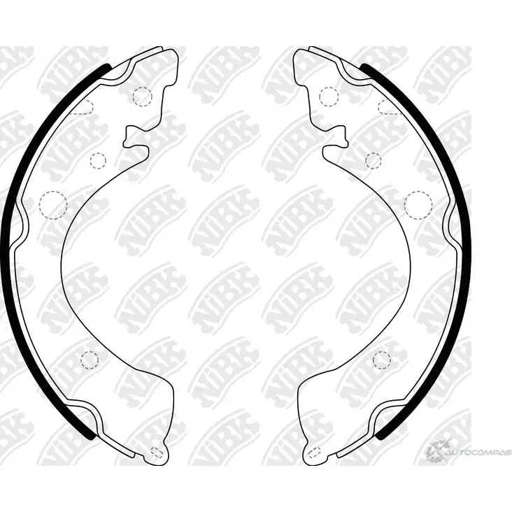 Тормозные колодки NIBK FN5519 3834467 2Y9 9N 4582409055868 изображение 0