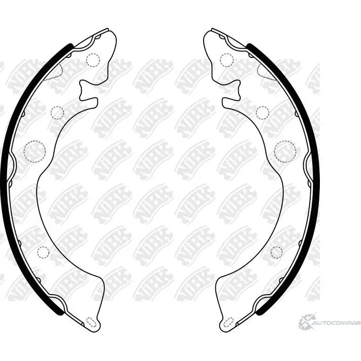 Тормозные колодки NIBK 4582431706943 3834470 FN5527 R1N ML0M