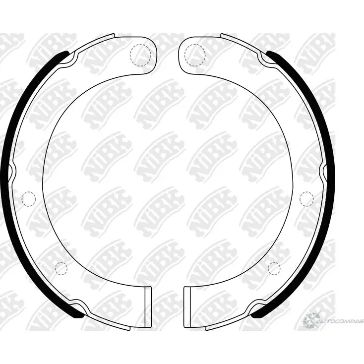 Барабанные колодки NIBK FN6600 557101622 OI2Y FF 4582431706219