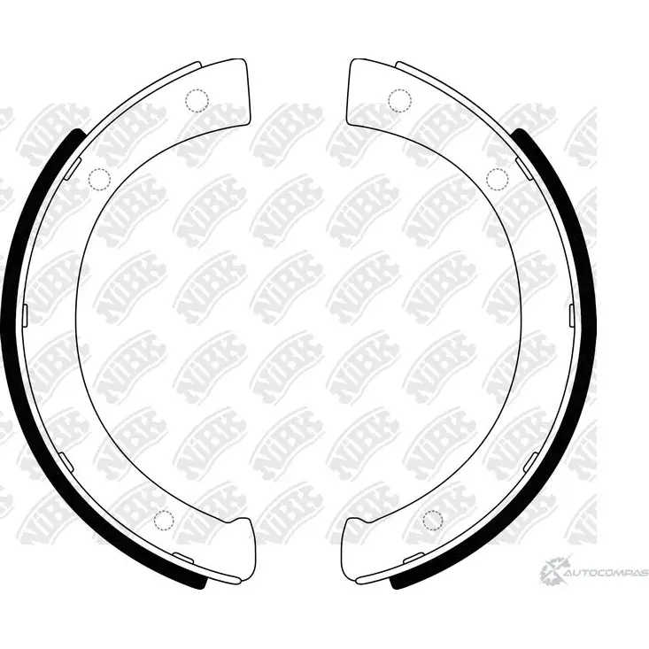Барабанные колодки NIBK 04TW4 1 FN6615 4580270593342 1423732140