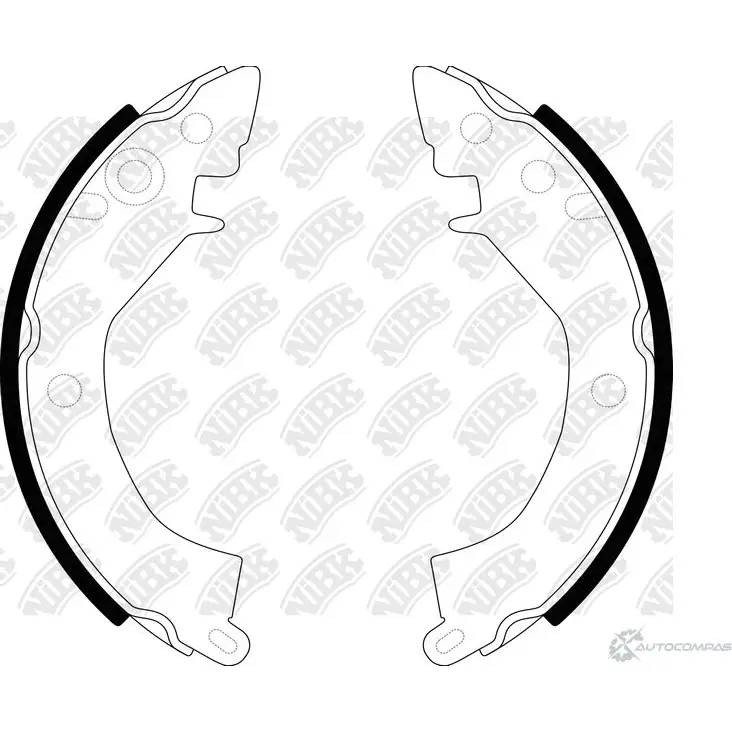 Тормозные колодки NIBK FN6633 1437123091 R N9K22