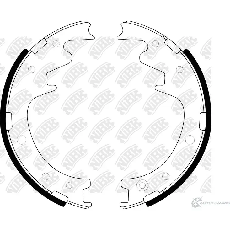 Тормозные колодки NIBK 170165611 4582409055912 FN6637 BSQG 624