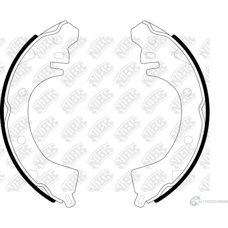 Тормозные колодки NIBK FKX8S JN 1437123095 FN6669