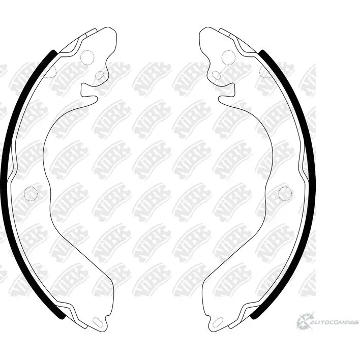 Тормозные колодки NIBK 30 334 FN6707 722396750 4580270593670 изображение 0