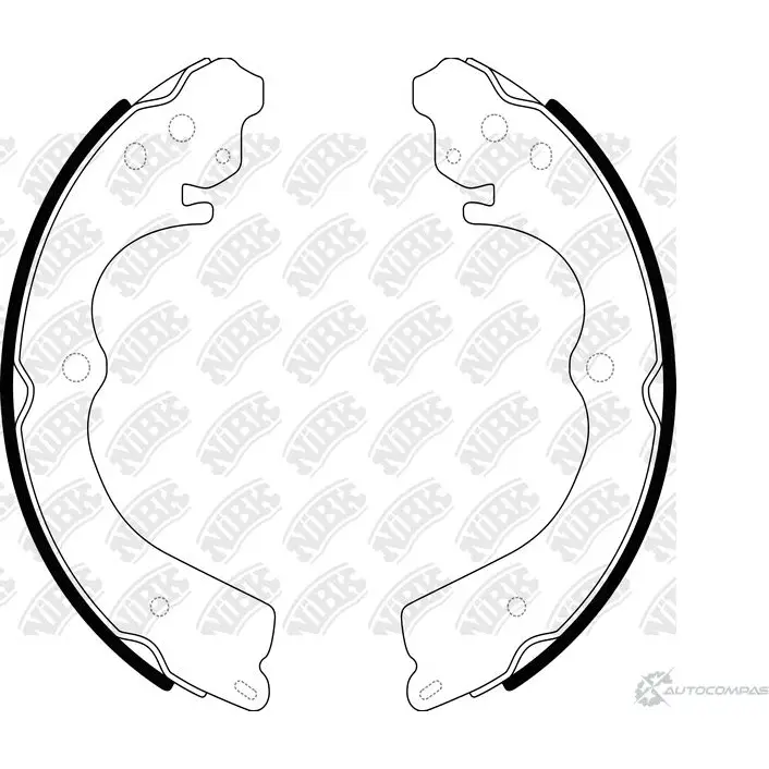Тормозные колодки NIBK 4582431707742 FN7753 3834493 CQ2 53PG