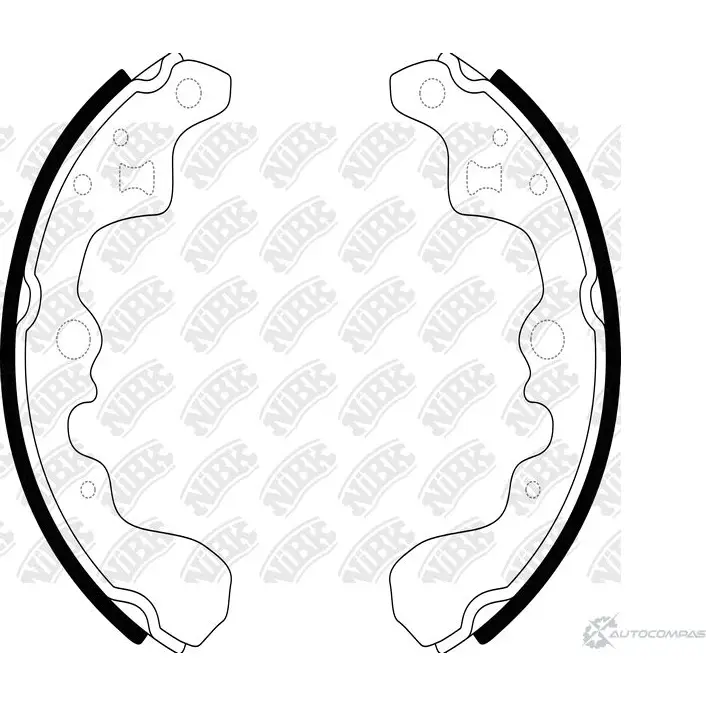 Тормозные колодки NIBK FN9914 1437123118 2 8FA6 изображение 0