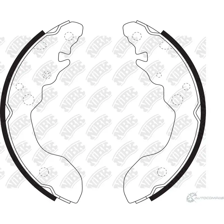 Тормозные колодки NIBK YFO P3B1 3834508 4582409056087 FN9955