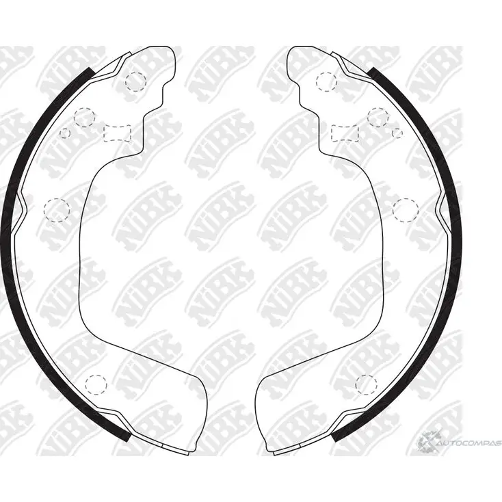 Тормозные колодки NIBK FN9969 D GVPEAI 3834513 4582409056124