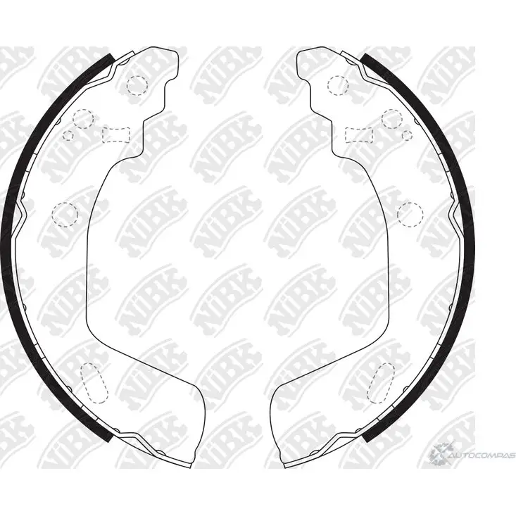Тормозные колодки NIBK 4GRY HRD FN9991 3834516 4582431713989