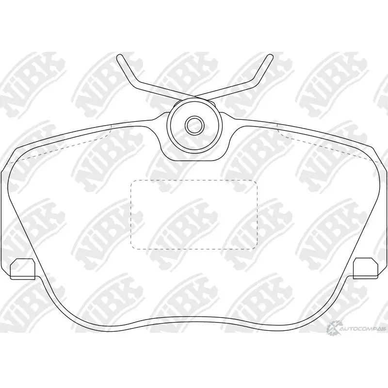 Тормозные колодки дисковые, комплект NIBK YXL 784 3834519 PN0004 4582409056261 изображение 0