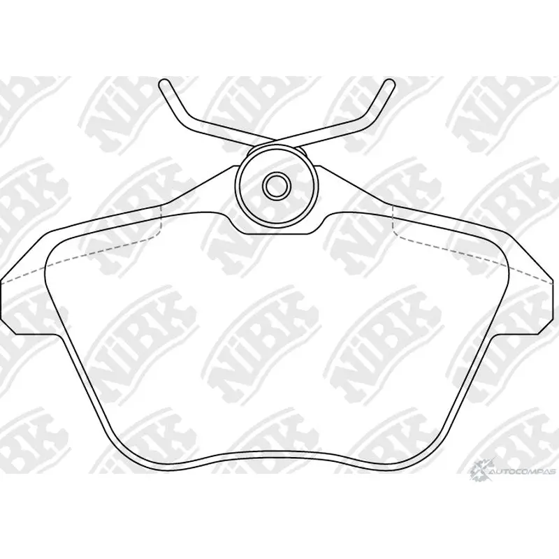 Тормозные колодки дисковые, комплект NIBK PN0104 4582431707544 QVM9 J 3834605 изображение 0