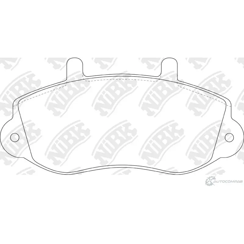 Тормозные колодки дисковые, комплект NIBK PN0128 UH1G J 3834631 4580270580632