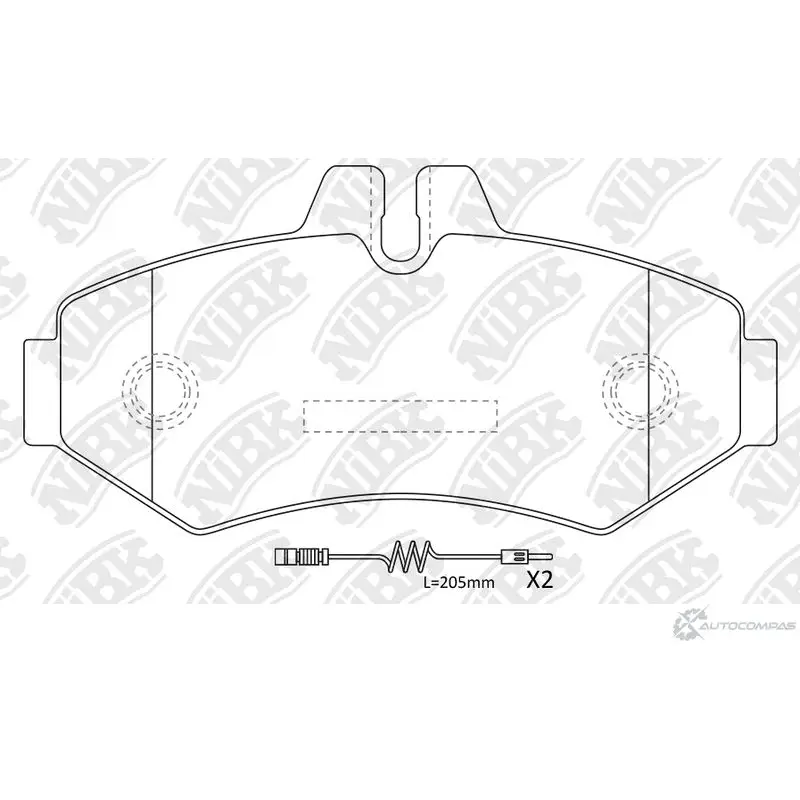 Тормозные колодки дисковые, комплект NIBK H40 ETTT 4582431709777 PN0135W 3834640