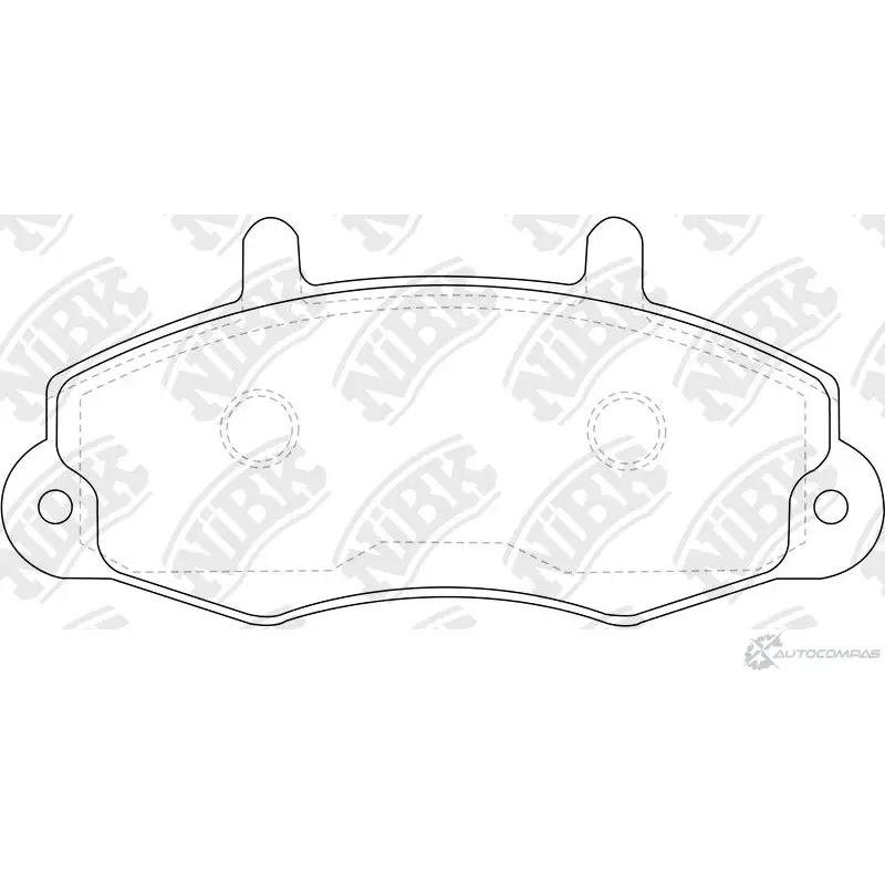 Тормозные колодки дисковые, комплект NIBK U J4O1 3834781 4580266838716 PN0274