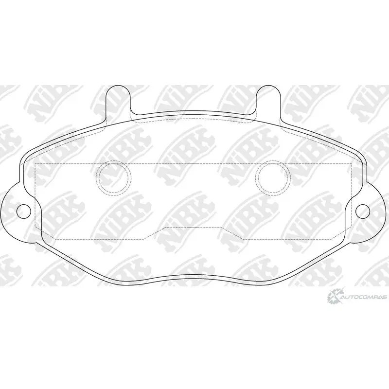 Тормозные колодки дисковые, комплект NIBK 4580270581844 MQ 4W99 PN0275 3834782