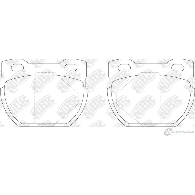Тормозные колодки дисковые, комплект NIBK GQA I16F 4582431709333 3834783 PN0276