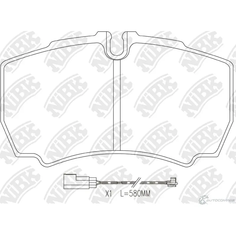 Тормозные колодки дисковые, комплект NIBK N0 X56P PN0338W 3834834 изображение 0