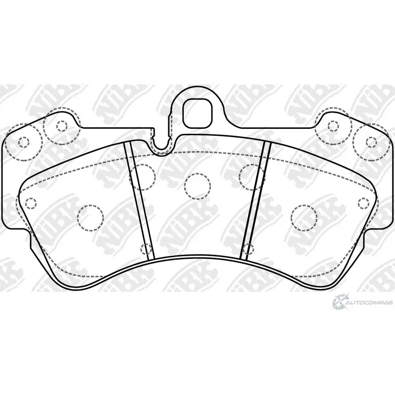 Тормозные колодки высокоэффективные NIBK PN0346S 1437123186 HKI EUE