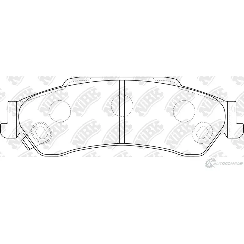 Тормозные колодки дисковые, комплект NIBK PN0414 7W RL6F 4582431703478 3834911