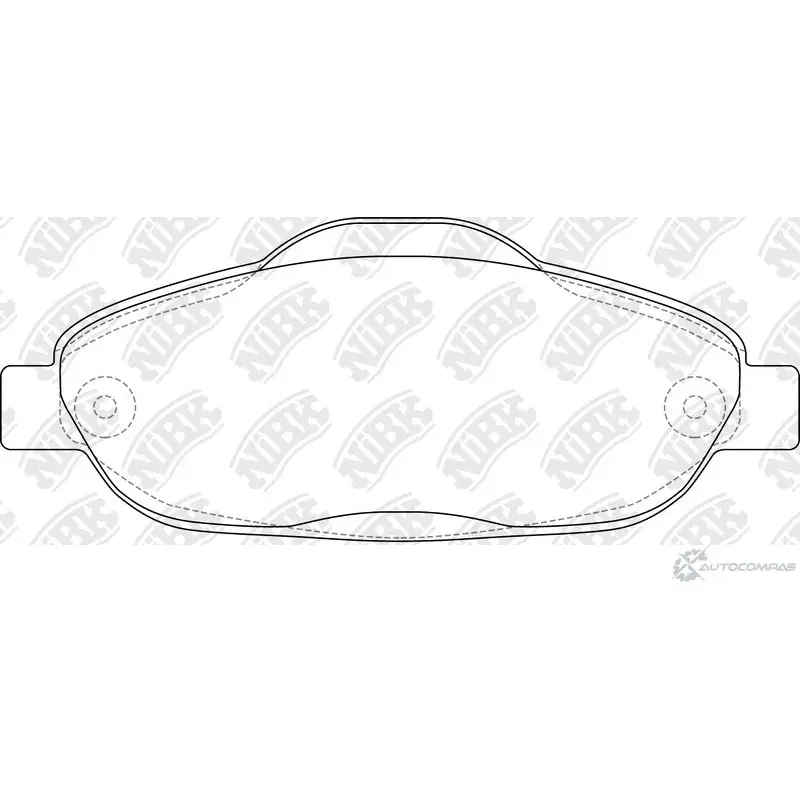 Тормозные колодки дисковые, комплект NIBK 3834944 NO 9NW2 4582409057831 PN0450