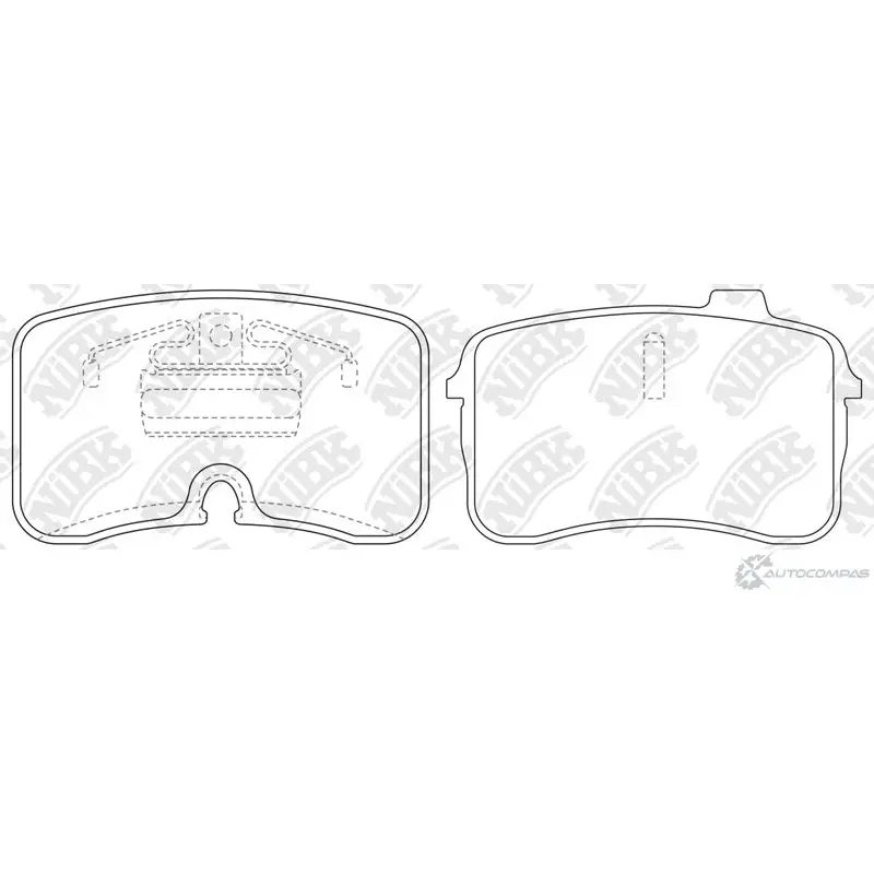 Тормозные колодки дисковые, комплект NIBK PN0506 EHPF2O P 3834995 4580270594332
