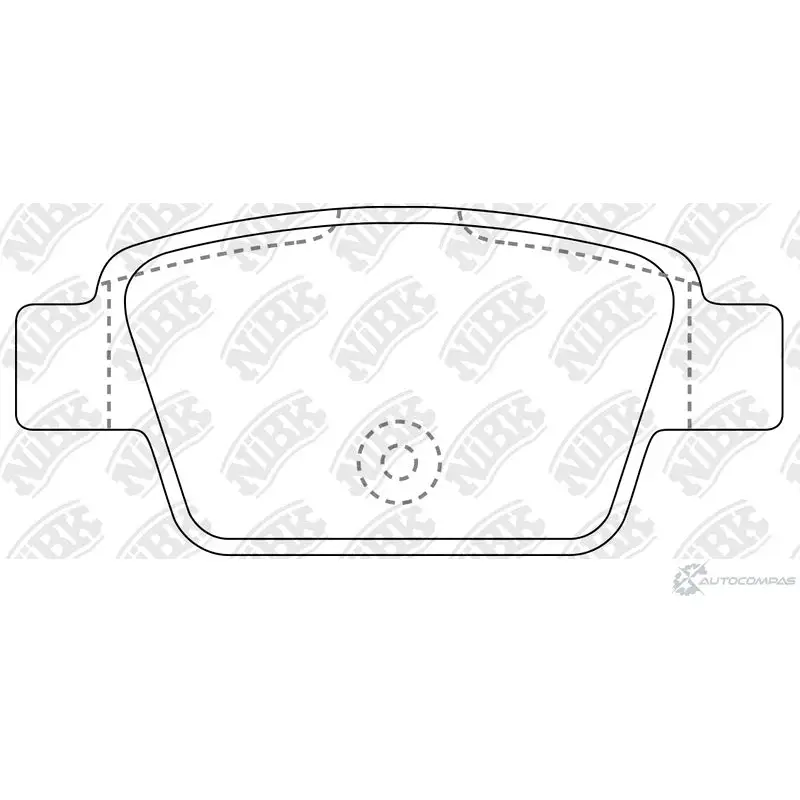 Тормозные колодки дисковые, комплект NIBK NHRI 8 PN0515 1420939338