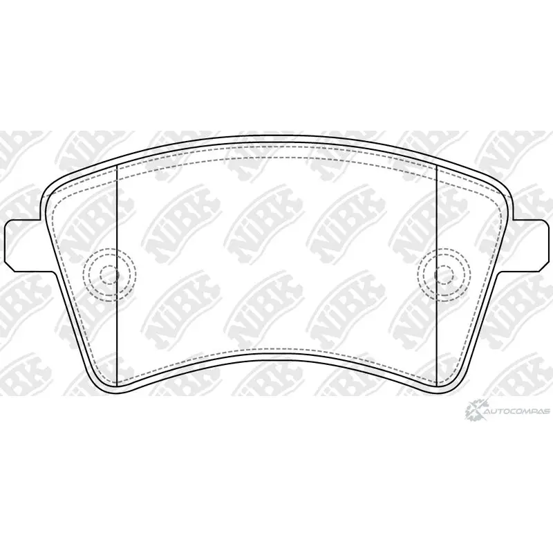 Тормозные колодки дисковые, комплект NIBK 17FFT6 S 3835014 4580270587419 PN0532