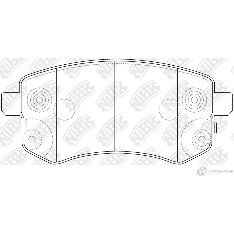 Тормозные колодки дисковые, комплект NIBK K BMXZB 3835023 PN0543 4582431703782