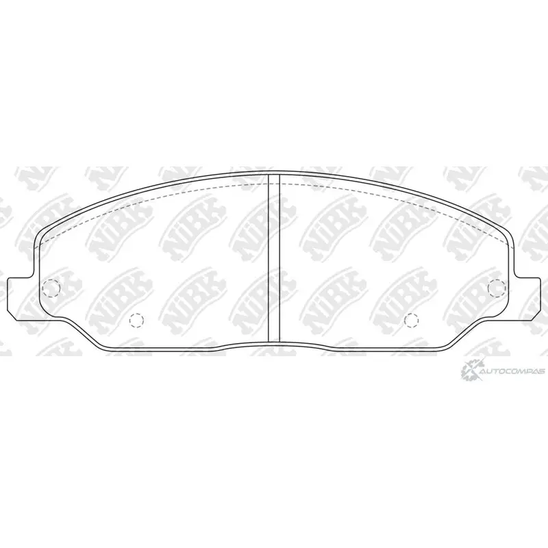 Тормозные колодки дисковые, комплект NIBK L37E E PN0614 3835073